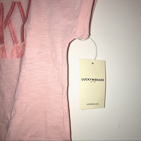 NWT Lucky Brand light pink short sleeve girls - Picture 3 of 6